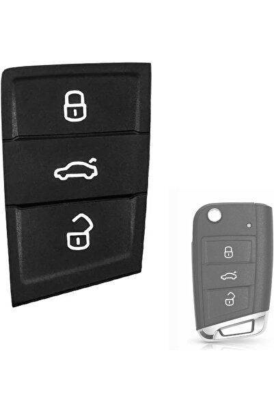 TECHSTAR Membrană de cauciuc pentru butoane cheie auto VW Golf 7, Polo, Seat Leon, Ibiza, Ateca, Skoda Kodiaq, Karoq,