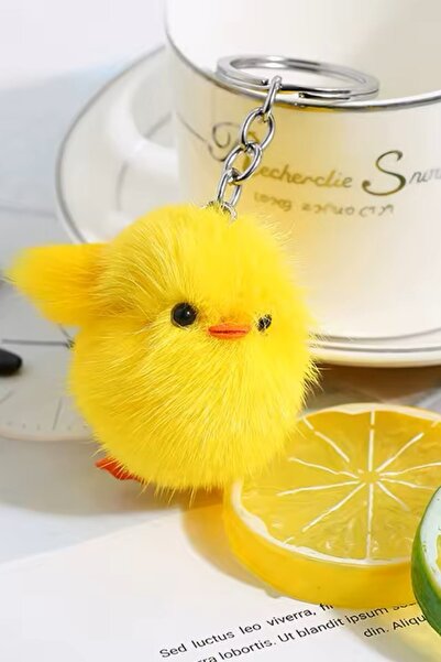 Lynare SARI SEVİMLİ CİVCİV PELUŞ ANAHTARLIK VE ÇANTA SÜSÜ 1 ADET