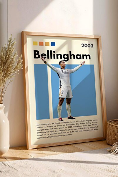 Saturn Pictură înrămată Jude Bellingham - Pictură decorativă cu poster de fot...