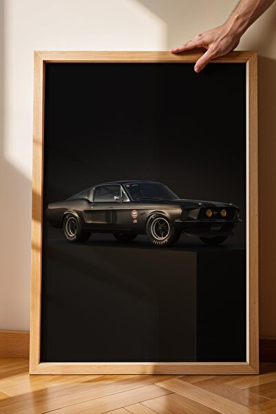 Saturn Mustang Fastback cu cadru de masă - Poster de mașină ediție specială