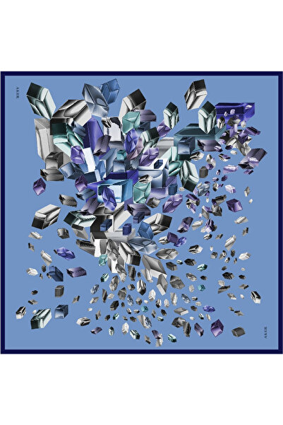 Aker موسم خريف وشتاء - وشاح حرير كريب ساتان - سُرا - 9092701 - 321