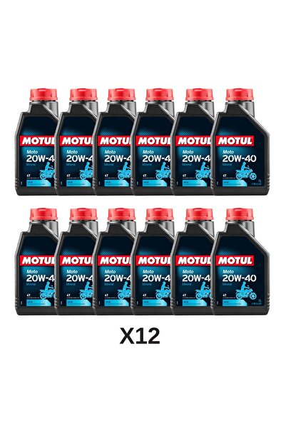 Motul Moto 20W-40 4t Mineral Motosiklet Yağı 1 L 1 Koli 12 Adet