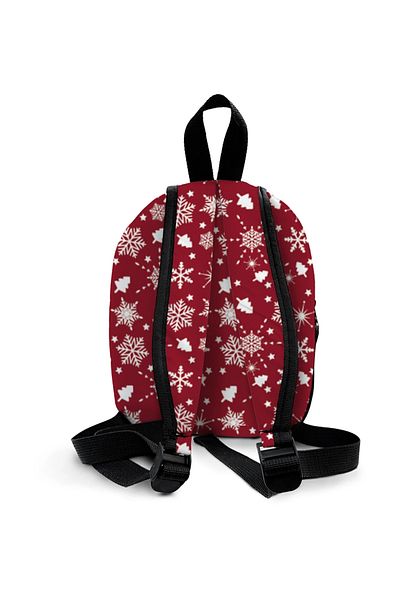 Kokopatik Burgundy Snow Pattern Medium Size Nursery Bag