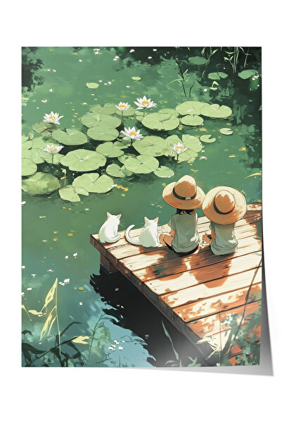 Zestia Αφίσα χωρίς πλαίσιο, Τοπίο με λίμνη, Αφίσα διακόσμησης σαλονιού Αρ.: 1...