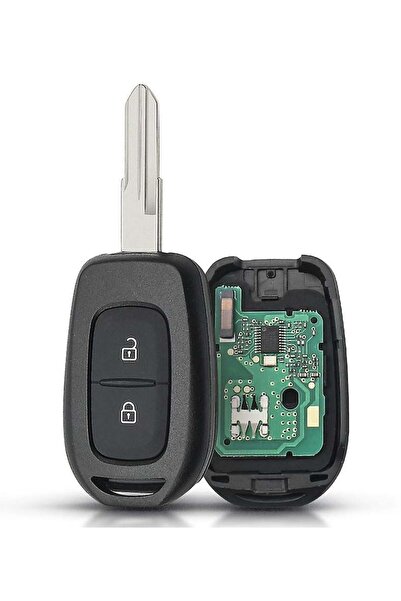 TECHSTAR Cheie auto completă cu cip PCF7961M, 2 butoane, 433 MHz – Compatibilă cu Dacia Logan, Duster,