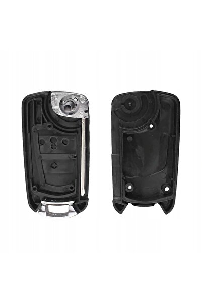 TECHSTAR Carcasă cheie cu transformator, upgrade la cheie basculantă, 2 butoane, lamă HU46, compatibilă cu Opel