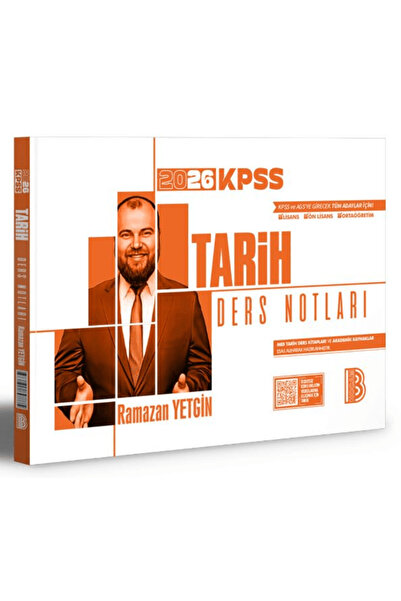 Benim Hocam Yayınları 2026 KPSS Tarih Ders Notları / Ramazan Yetgin / Benim H...