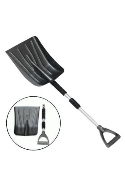 Universal MAX4CAR 88800 snow shovel, with telescopic aluminum handle, 74-87 cm, and mesh blade