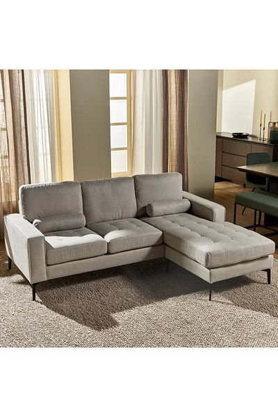 BIZ NAS Luxury Gray Corner Sofa for Your Home 🛋️