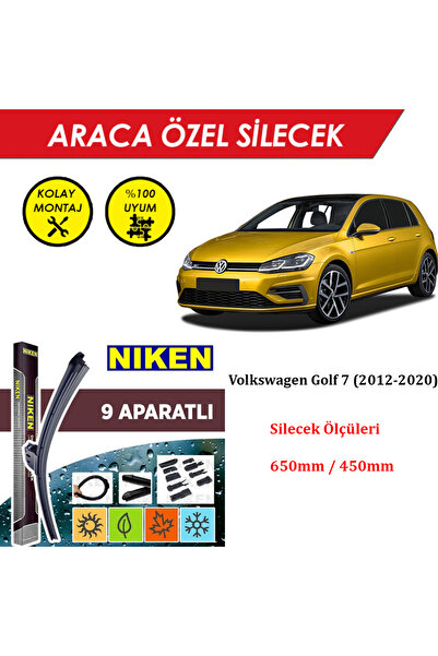 MeyZone Volkswagen VW Golf 7 / 7.5 Ön Cam Silecek Takımı (2012-2020)