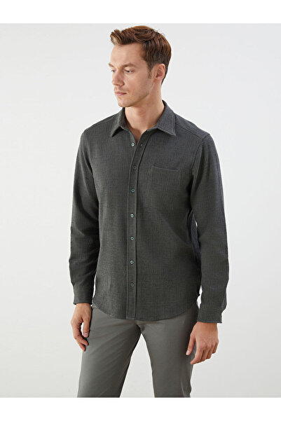 LC Waikiki Блискучі вибори від Shining Store | Чоловіча сорочка з довгими рукавами Regular Fit