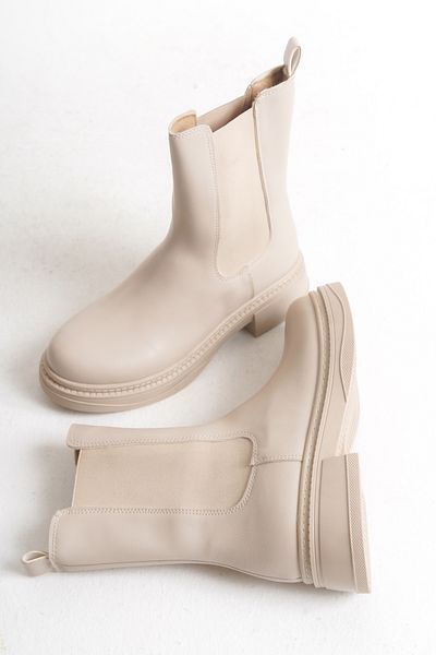 SH SİLVER MODA Women's Boots Thermo Non-Slip Side Elastic Sole Stitched Waterproof