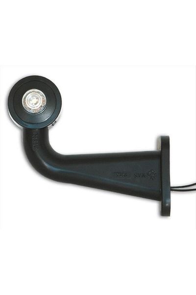 BORG-HICO Tilted LED marker light for trailer, left, BORG HICO OBR108L, long model.
