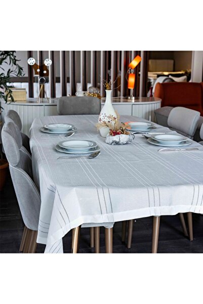 mybedesten مفرش طاولة مخطط