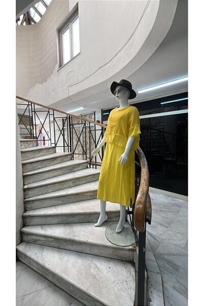 EREN STYLE Rochie din muselină cu detaliu franjuri italian - bluză și set de ...