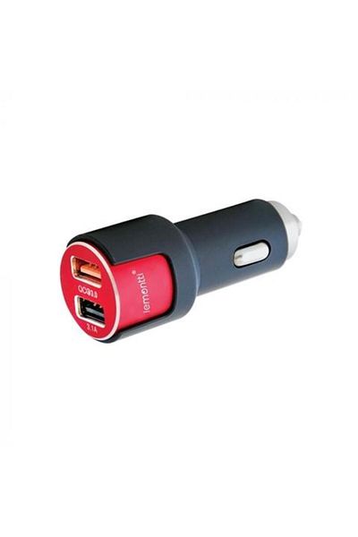 lemontti LEMONTTI car phone charger, 3.1 A, Qualcomm 3.0, with two USB and microUSB ports,