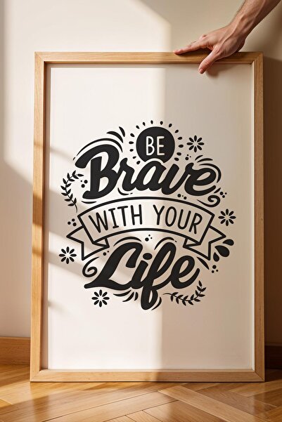 Saturn Be Brave With Your Life Pictură înrămată - Poster Motivațional înrămat...