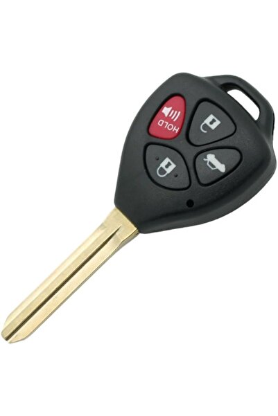 TECHSTAR Carcasă cheie auto cu 4 butoane compatibilă cu Toyota Corolla, RAV4, Yaris, Camry, Avalon – model 3+1 cu