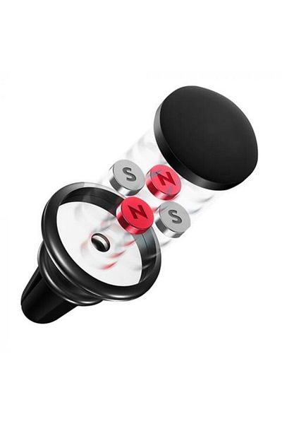 lemontti LEMONTTI magnetic car holder, black, for the ventilation grille