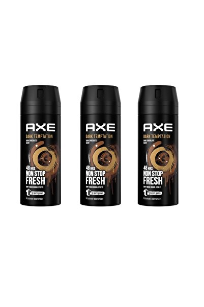 Axe Deodorant și spray de corp Dark Temptation 48H, 150 ml x 3 bucăți