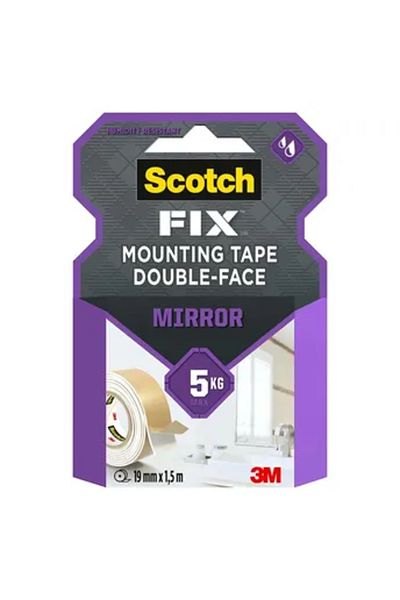 3M Scotch Fix Double-Face Mirror Mounting Tape (19 mm x 1.5 m)