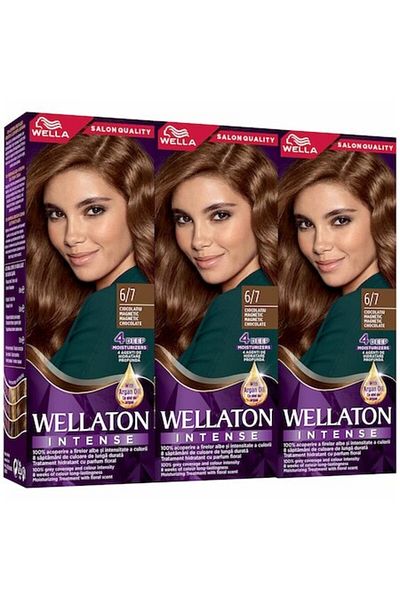 Wella Pack: 3x Wellaton Intense 6/7, Magnetic Chocolate