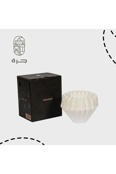 Solaf 155ml Conical Paper Coffee Filter for Brewing High Quality Drip Coffee for Home and Office Use from Jar