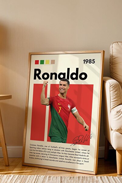 Saturn Кріштіану Роналду в рамці - Декоративний плакат футболіста в рамці
