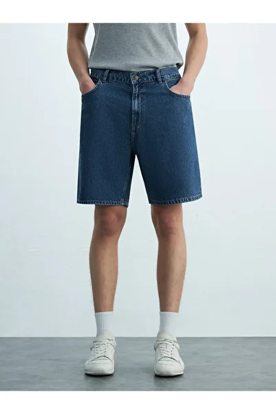 Ltb Jadrıen Relaxed Cut High Waist Jean Bermuda