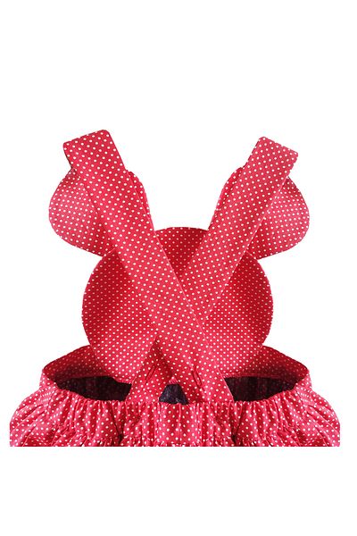 Shecco Babba Girl's Red Polka Dot Tutu Dress and Crown, Birthday Dress 1-10 Years