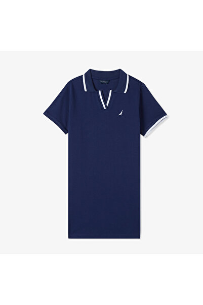 Nautica Kız Çocuk Lacivert Standart Fit Elbise