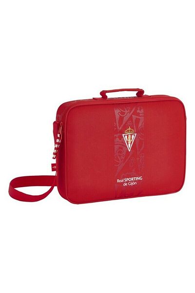 Real Sporting de Gijón School Satchel Real Sporting de Gijón Red (38 x 28 x 6 cm)