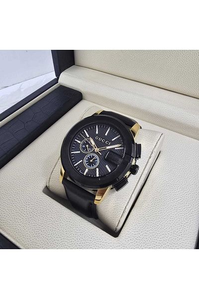 GI Gucci men's leather watches