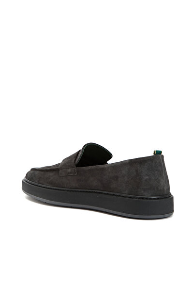 George Hogg Gri Erkek Süet Loafer