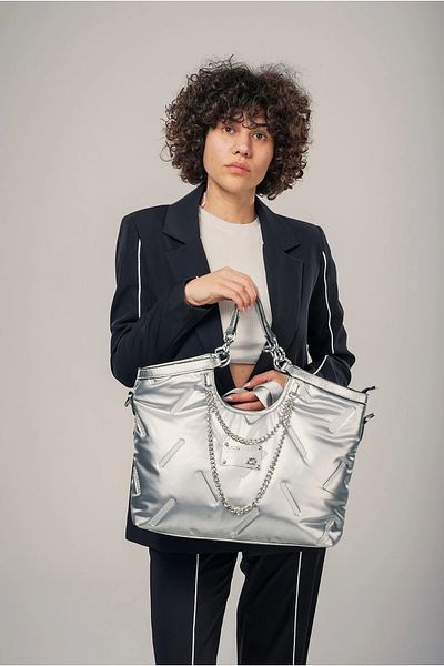 Işıltı kidss Enya Gray Skin Shoulder Bag
