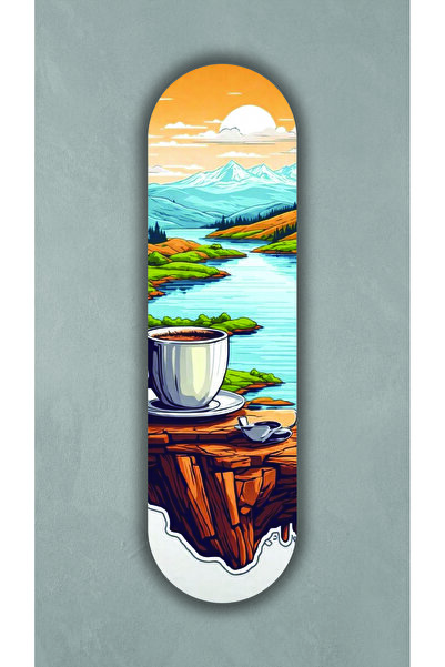 Korhan Atölye Sabahın Huzuru - Dekoratif 4mm MDF Duvar Panosu (75x20 cm)