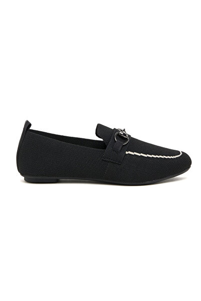 R&B Metal Accessory Knitted Loafers