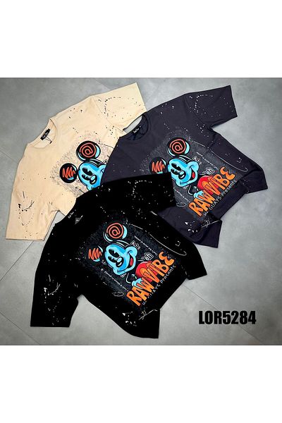 TOP BRAND UNISEX OVERSIZE MICKEY MOUSE PRINTED T-SHIRT