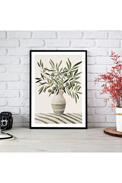 woodsia Tablou cu poster din lemn MDF cu aspect de cadru dintr-o singură buca...