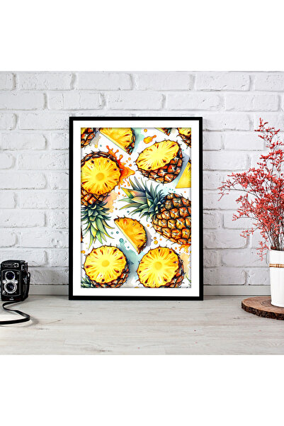 woodsia Tablou cu poster din lemn MDF cu aspect de cadru dintr-o singură buca...