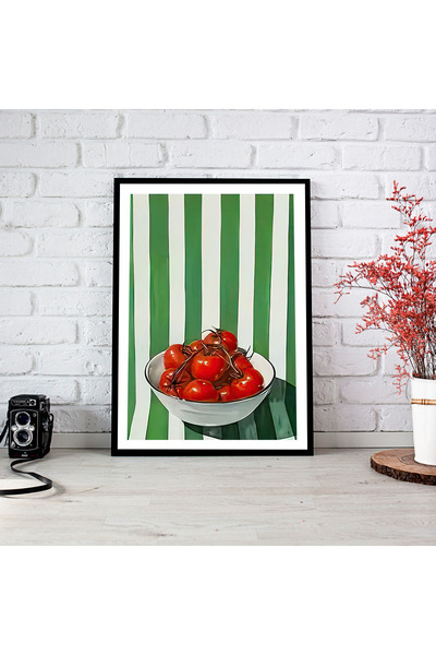 woodsia Tablou cu poster din lemn MDF cu aspect de cadru dintr-o bucată FRMD ...