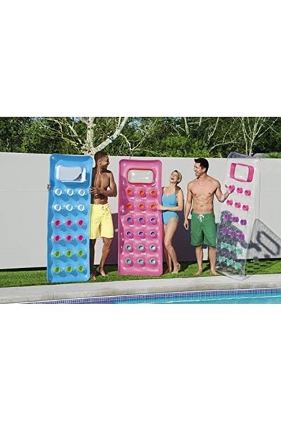 BESTWAY 43040 Fashion Water Mattress, Transparent, One Size