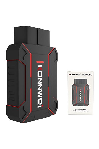 KONNWEİ Tester de diagnosticare auto MAXOBD OBD2 Bluetooth 5.2, diagnosticare completă a sistemului, EVAP, ABS, SRS,