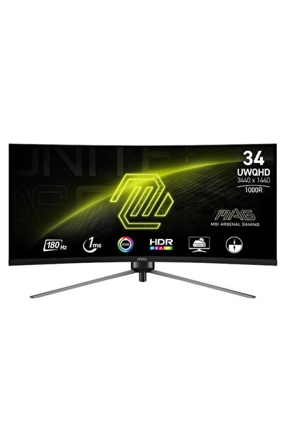 MSI Monitor de gaming VA LED MAG 34" 345 CQR, UWQHD (3440 x 1440), HDMI, Disp...