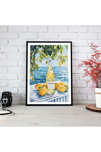 woodsia Tablou cu poster din lemn MDF cu aspect de cadru dintr-o singură buca...