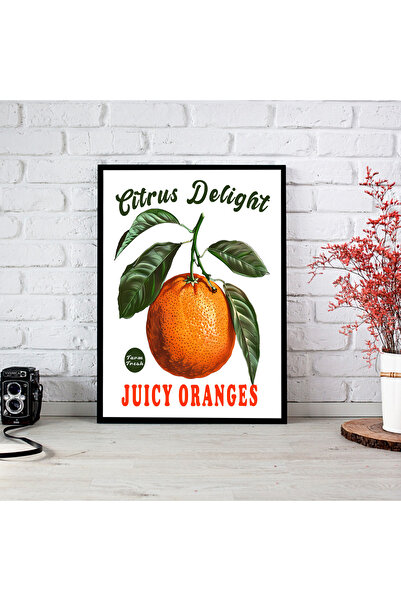 woodsia Tablou cu poster din lemn MDF cu aspect de cadru dintr-o bucată FRMD ...