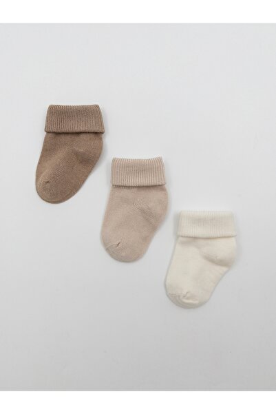 KARAMİLA 3 Pack Baby Seamless Socks Bamboo Organic / Newborn Socks - Kids Socks