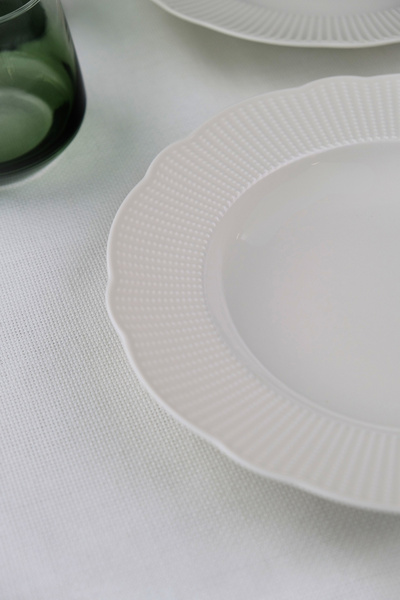 Kütahya Porselen Bone İlay Pit Plate 22cm 2 Pcs