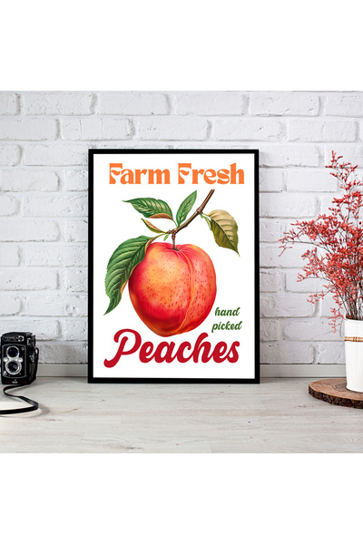 woodsia Tablou cu poster din lemn MDF cu aspect de cadru dintr-o singură buca...