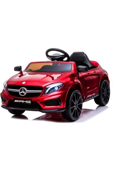 Mercaton Electric car with remote control, EVA wheels, leather seat, age 1-4 years, Mercedes GLA45 - Cherry